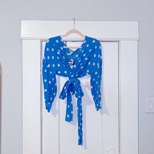 Brand NWT Forever 21 Wrap Crop Top